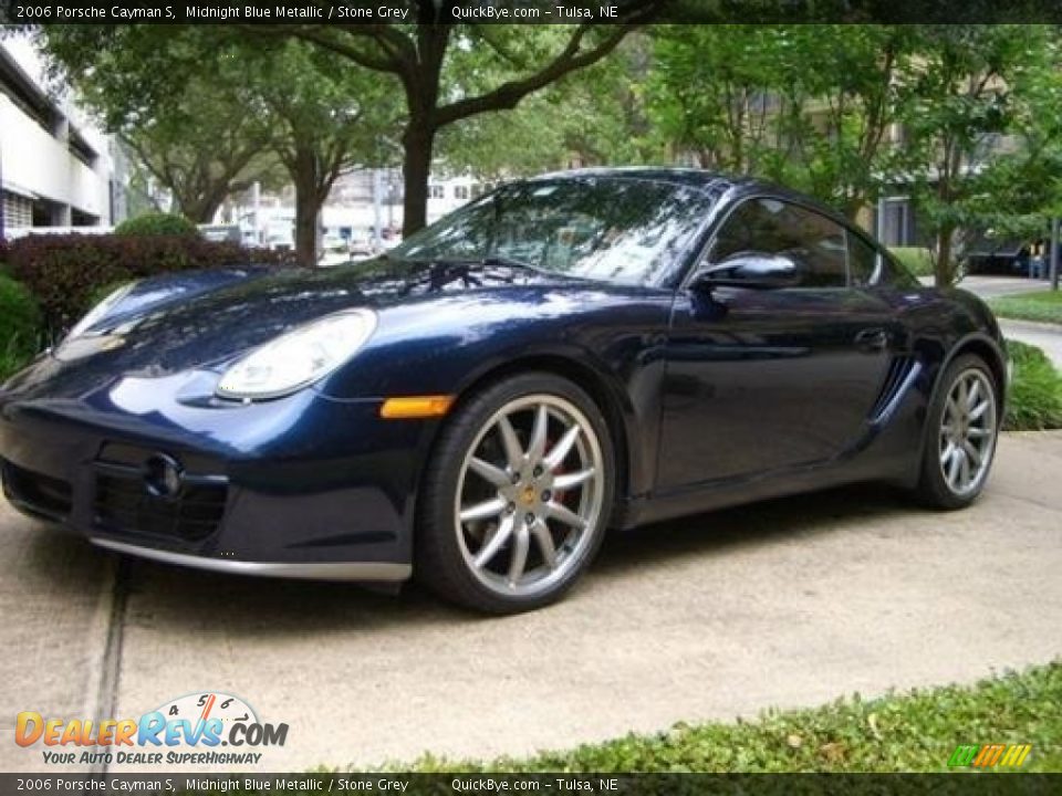 2006 Porsche Cayman S Midnight Blue Metallic / Stone Grey Photo #1