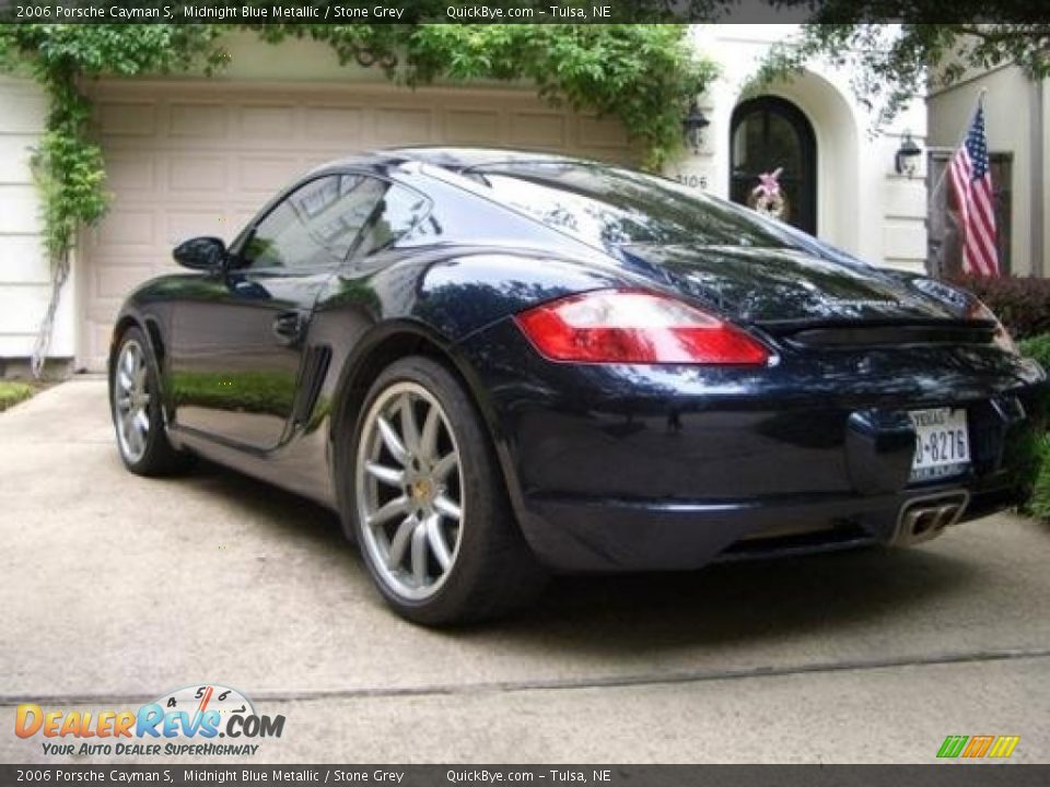 2006 Porsche Cayman S Midnight Blue Metallic / Stone Grey Photo #3
