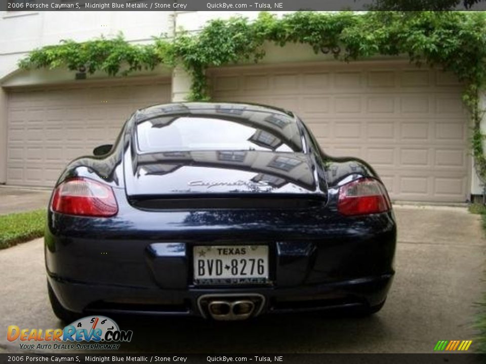 2006 Porsche Cayman S Midnight Blue Metallic / Stone Grey Photo #4