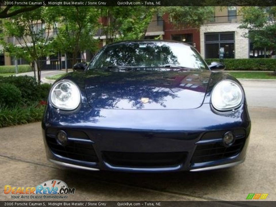 2006 Porsche Cayman S Midnight Blue Metallic / Stone Grey Photo #11