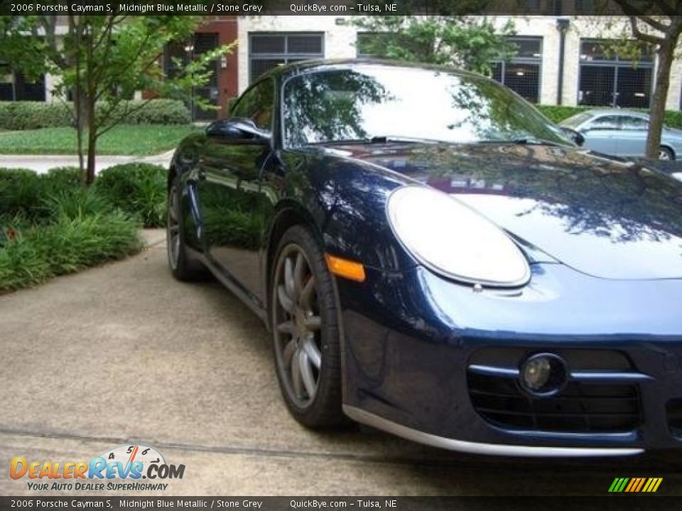 2006 Porsche Cayman S Midnight Blue Metallic / Stone Grey Photo #12