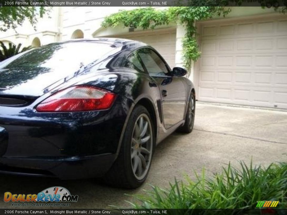 2006 Porsche Cayman S Midnight Blue Metallic / Stone Grey Photo #14
