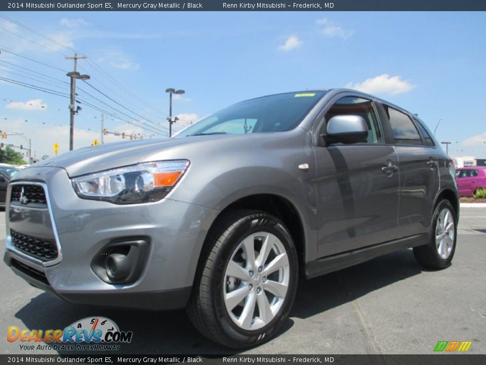 2014 Mitsubishi Outlander Sport ES Mercury Gray Metallic / Black Photo #1