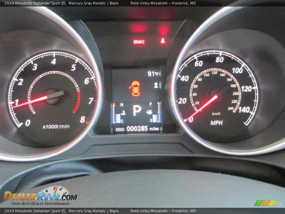 2014 Mitsubishi Outlander Sport ES Mercury Gray Metallic / Black Photo #23