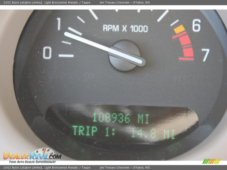 2002 Buick LeSabre Limited Light Bronzemist Metallic / Taupe Photo #14