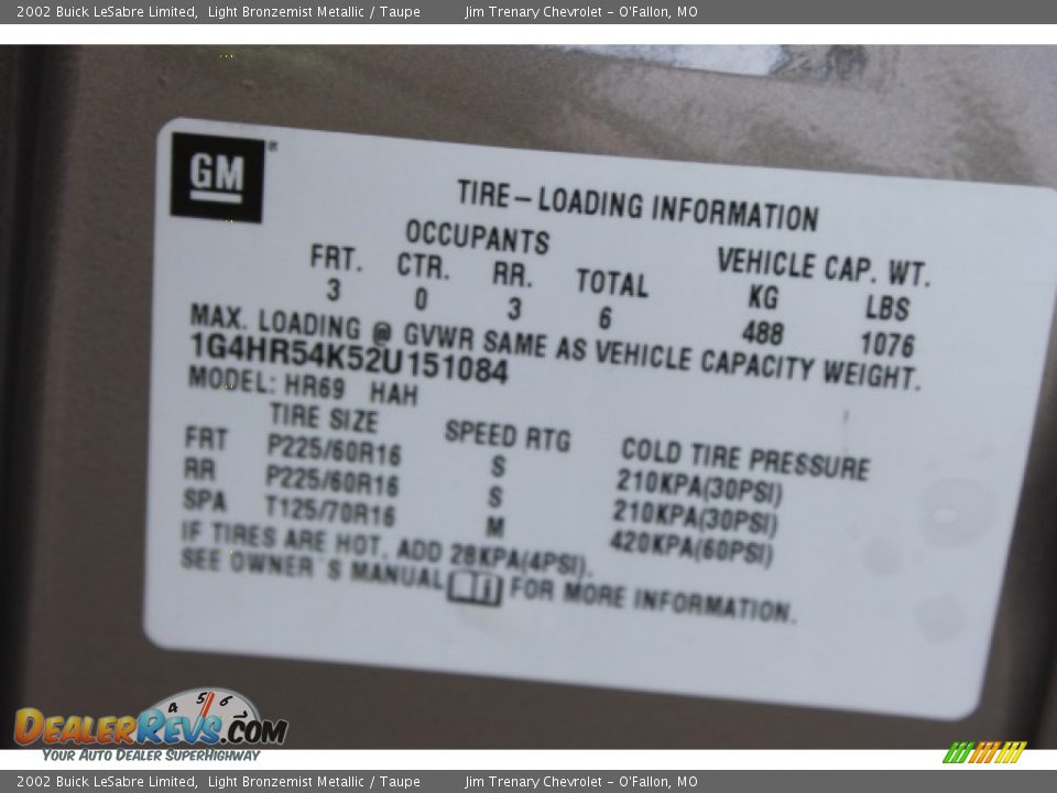 2002 Buick LeSabre Limited Light Bronzemist Metallic / Taupe Photo #17