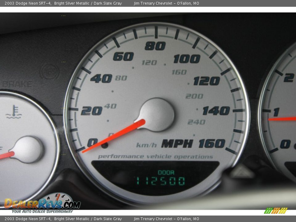 2003 Dodge Neon SRT-4 Bright Silver Metallic / Dark Slate Gray Photo #13