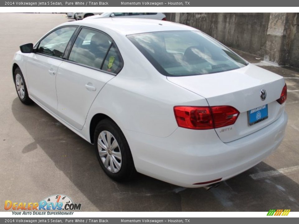 2014 Volkswagen Jetta S Sedan Pure White / Titan Black Photo #6