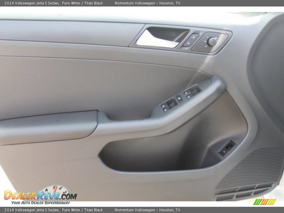 2014 Volkswagen Jetta S Sedan Pure White / Titan Black Photo #8