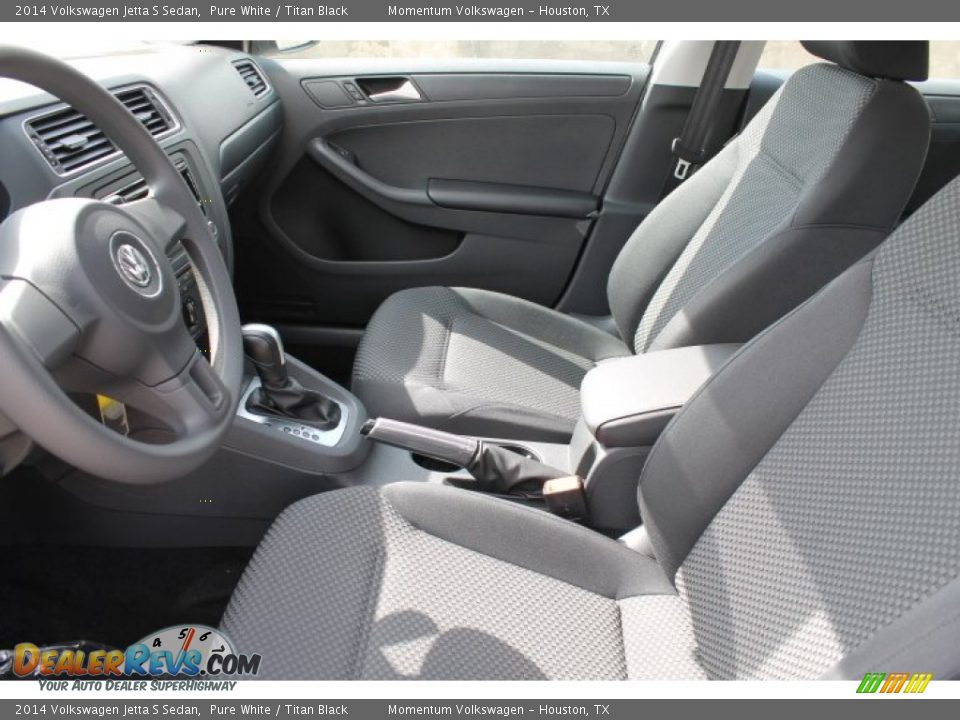 2014 Volkswagen Jetta S Sedan Pure White / Titan Black Photo #9