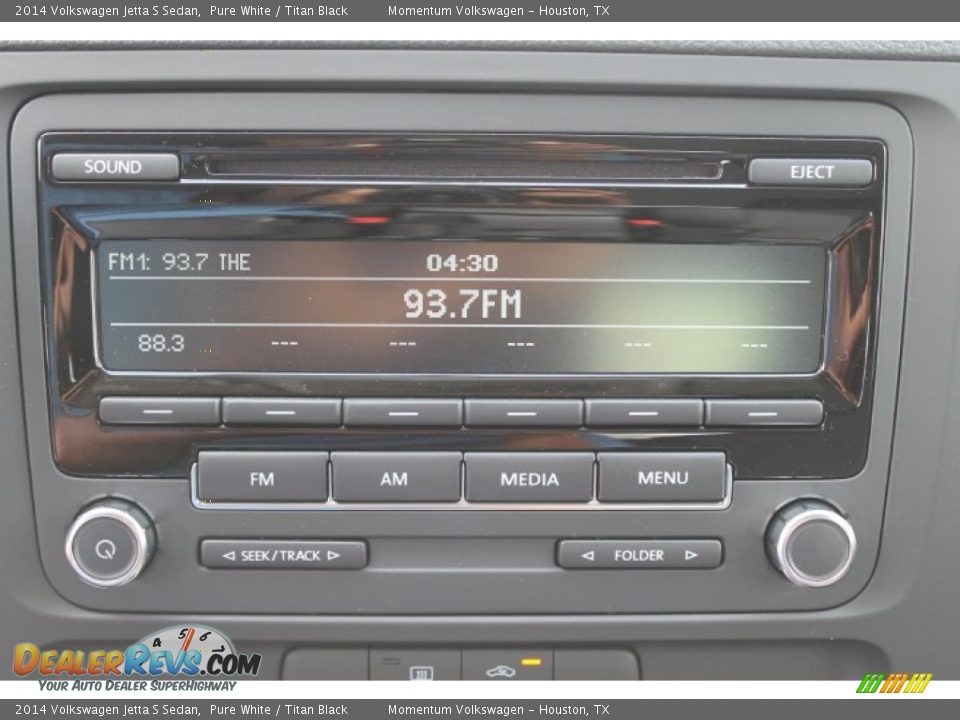 2014 Volkswagen Jetta S Sedan Pure White / Titan Black Photo #13