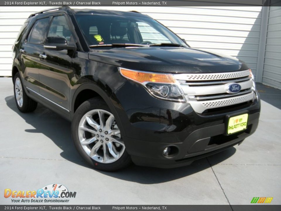 2014 Ford Explorer XLT Tuxedo Black / Charcoal Black Photo #1