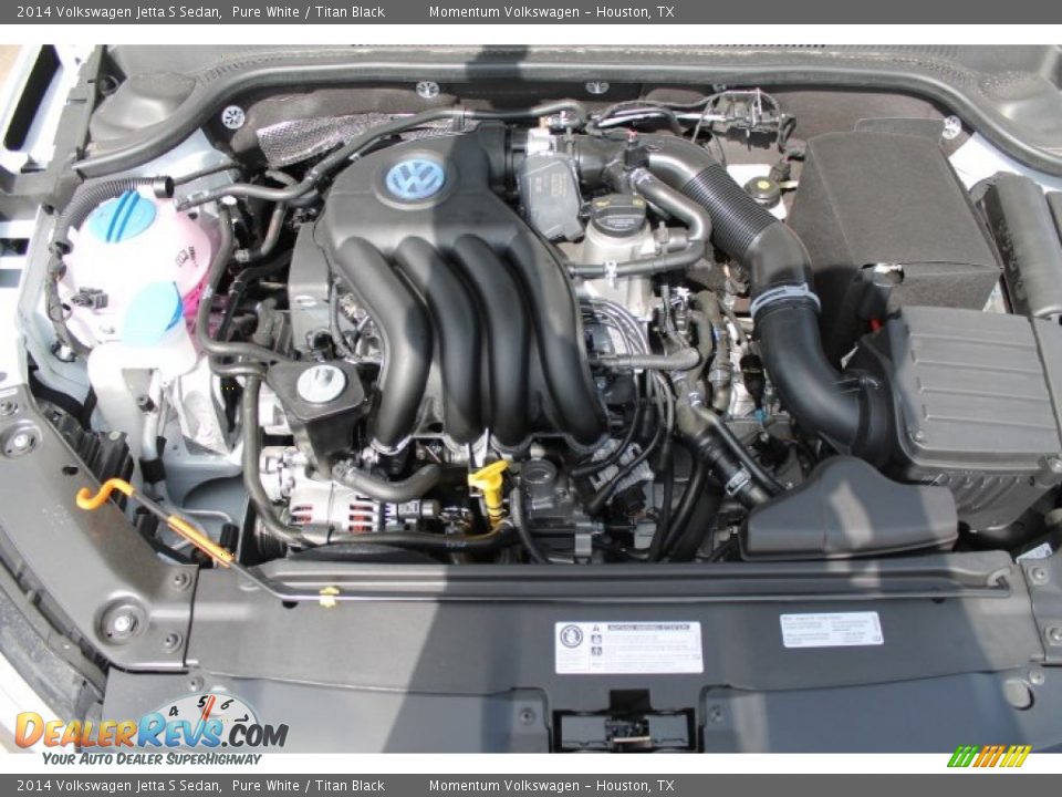 2014 Volkswagen Jetta S Sedan Pure White / Titan Black Photo #21