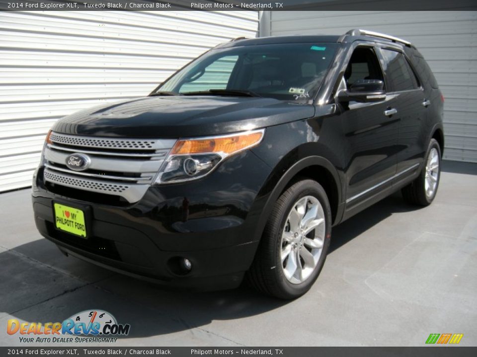 2014 Ford Explorer XLT Tuxedo Black / Charcoal Black Photo #7