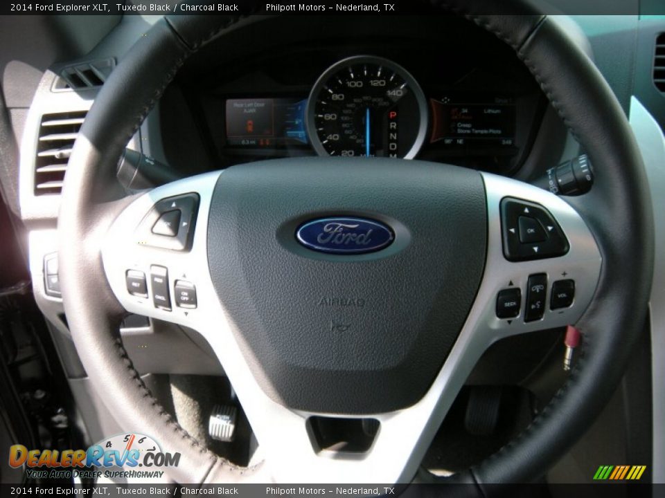 2014 Ford Explorer XLT Tuxedo Black / Charcoal Black Photo #33