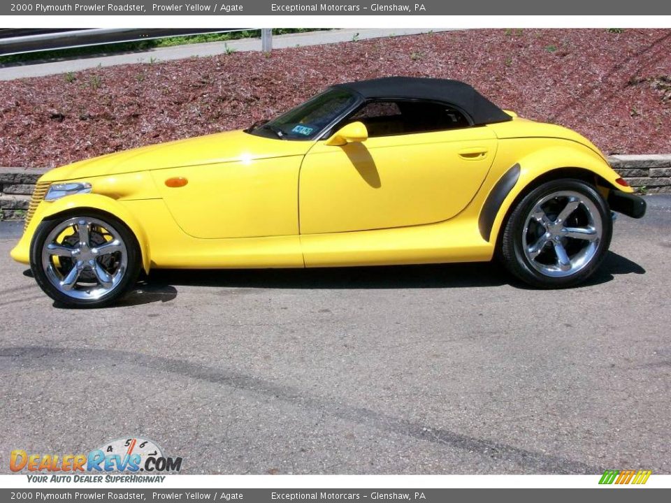 2000 Plymouth Prowler Roadster Prowler Yellow / Agate Photo #2