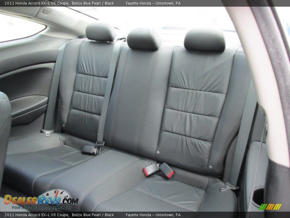 Rear Seat of 2011 Honda Accord EX-L V6 Coupe Photo #8