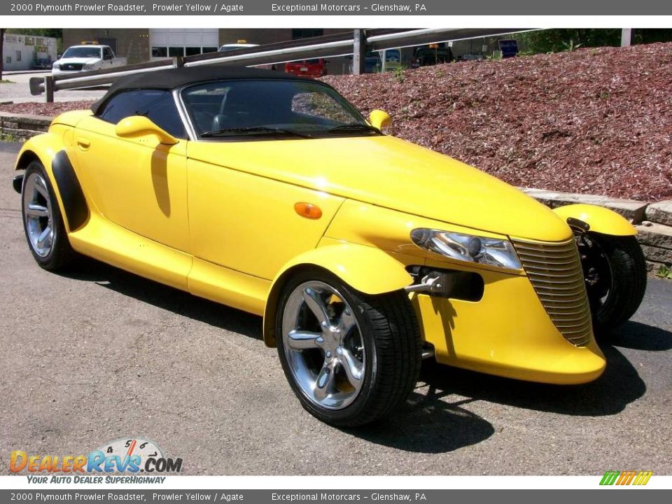 2000 Plymouth Prowler Roadster Prowler Yellow / Agate Photo #8