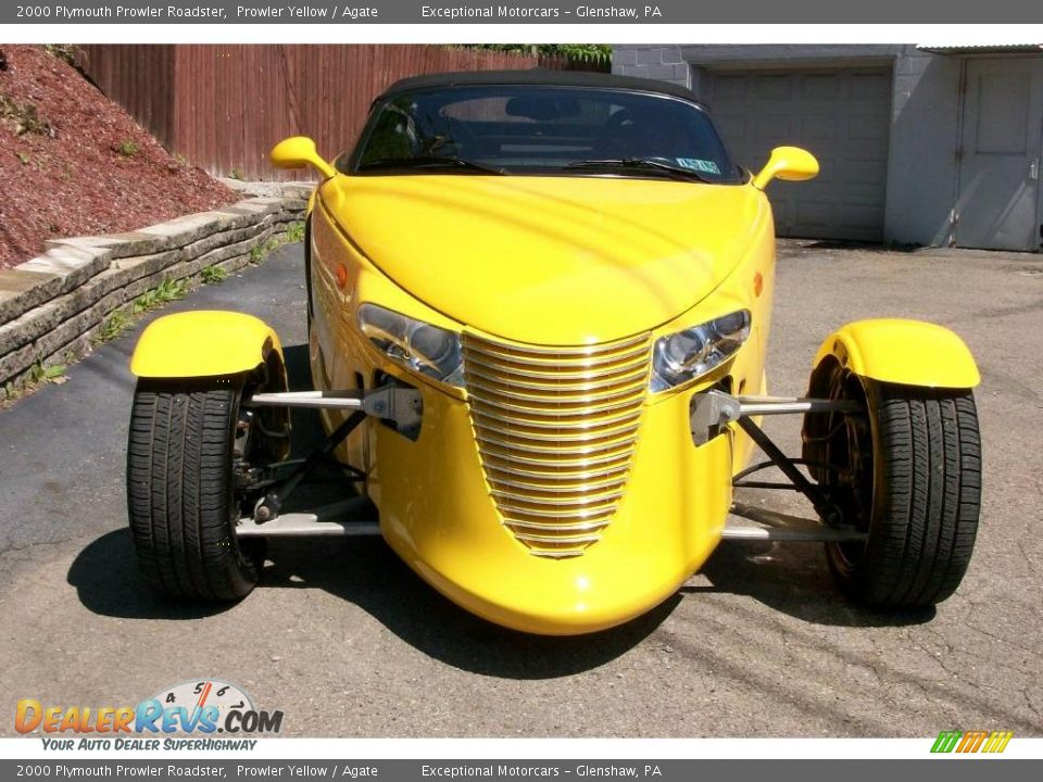 2000 Plymouth Prowler Roadster Prowler Yellow / Agate Photo #9