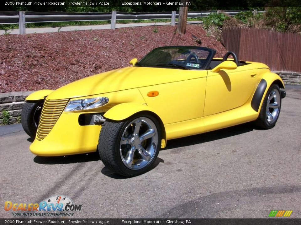 2000 Plymouth Prowler Roadster Prowler Yellow / Agate Photo #10