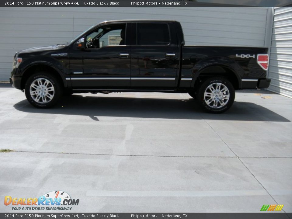 2014 Ford F150 Platinum SuperCrew 4x4 Tuxedo Black / Black Photo #6