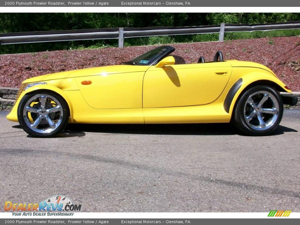 2000 Plymouth Prowler Roadster Prowler Yellow / Agate Photo #11