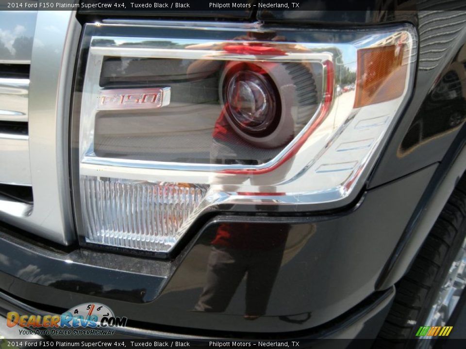 2014 Ford F150 Platinum SuperCrew 4x4 Tuxedo Black / Black Photo #9
