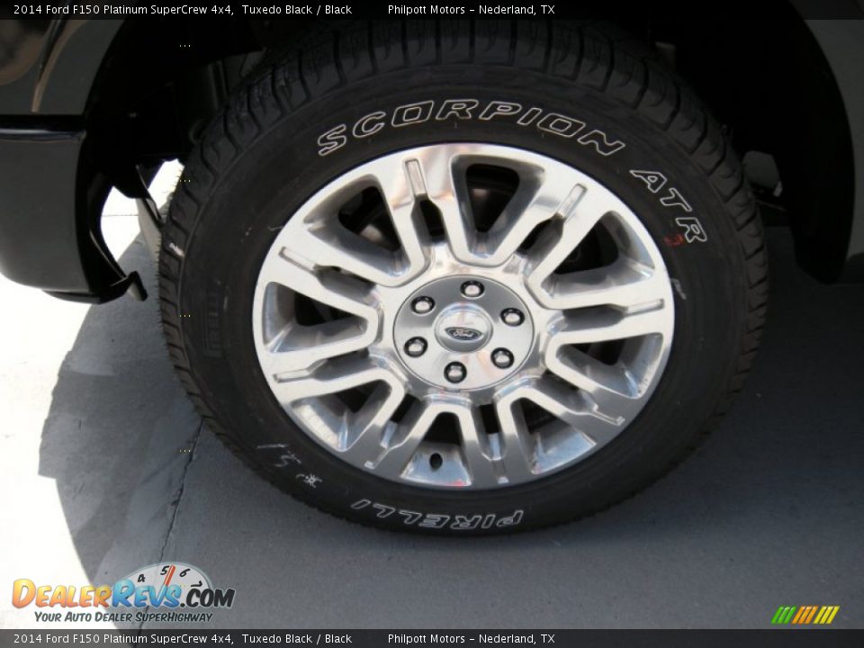 2014 Ford F150 Platinum SuperCrew 4x4 Tuxedo Black / Black Photo #11