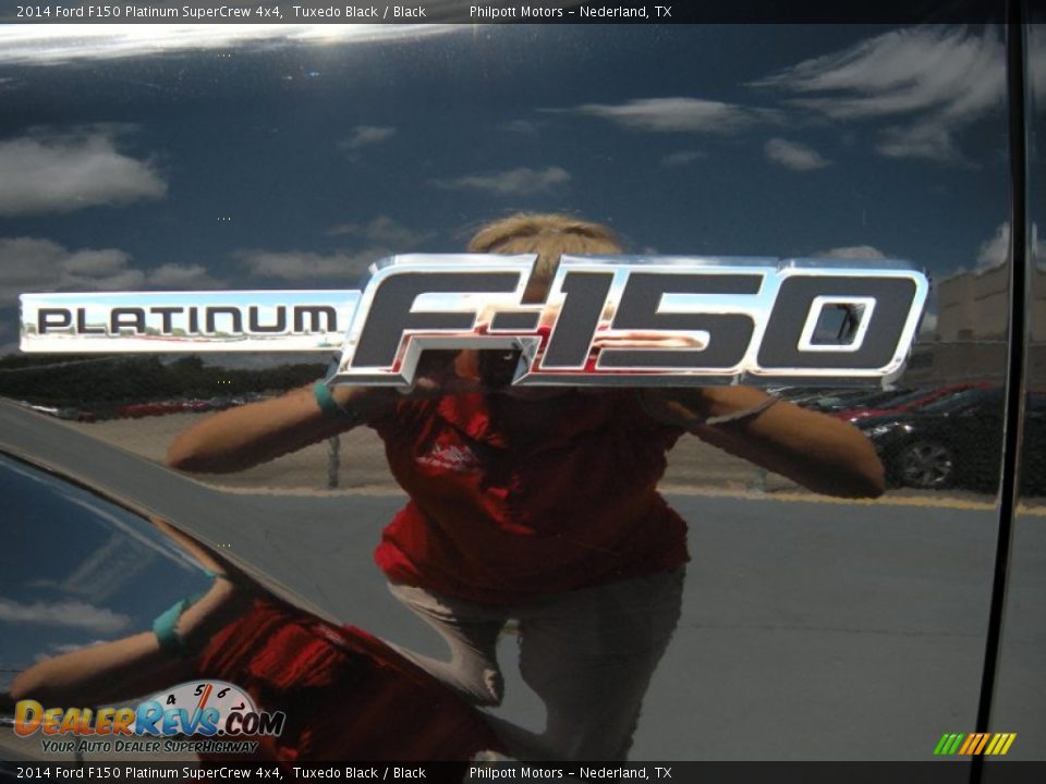 2014 Ford F150 Platinum SuperCrew 4x4 Tuxedo Black / Black Photo #14