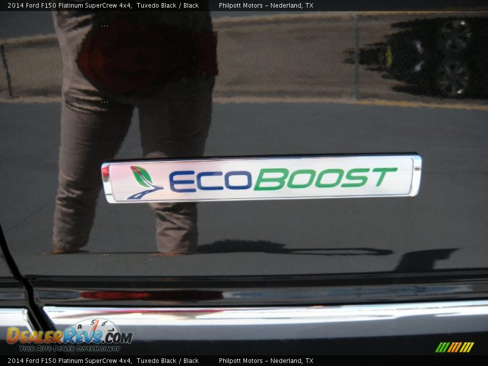 2014 Ford F150 Platinum SuperCrew 4x4 Tuxedo Black / Black Photo #15
