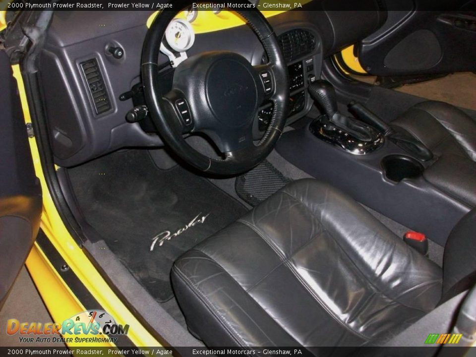 2000 Plymouth Prowler Roadster Prowler Yellow / Agate Photo #16