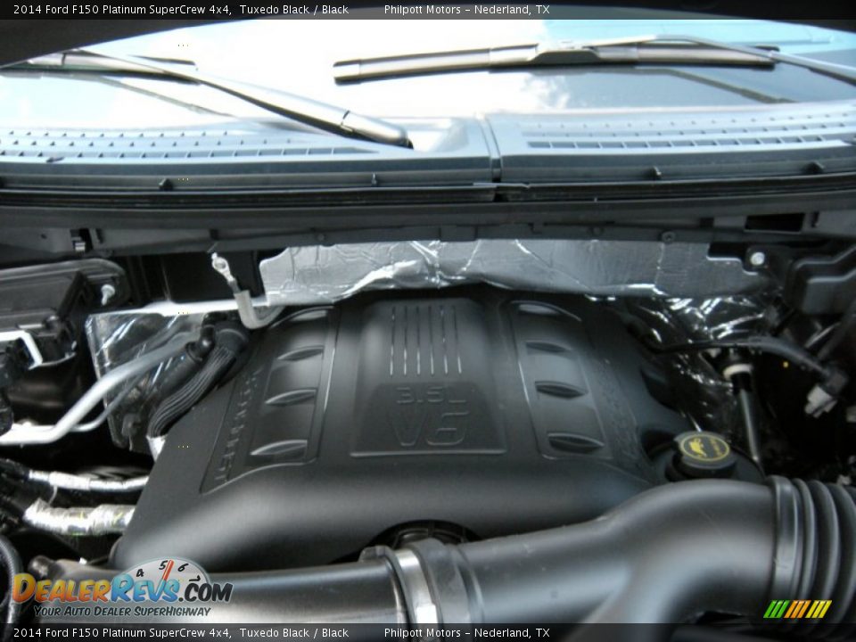 2014 Ford F150 Platinum SuperCrew 4x4 Tuxedo Black / Black Photo #19