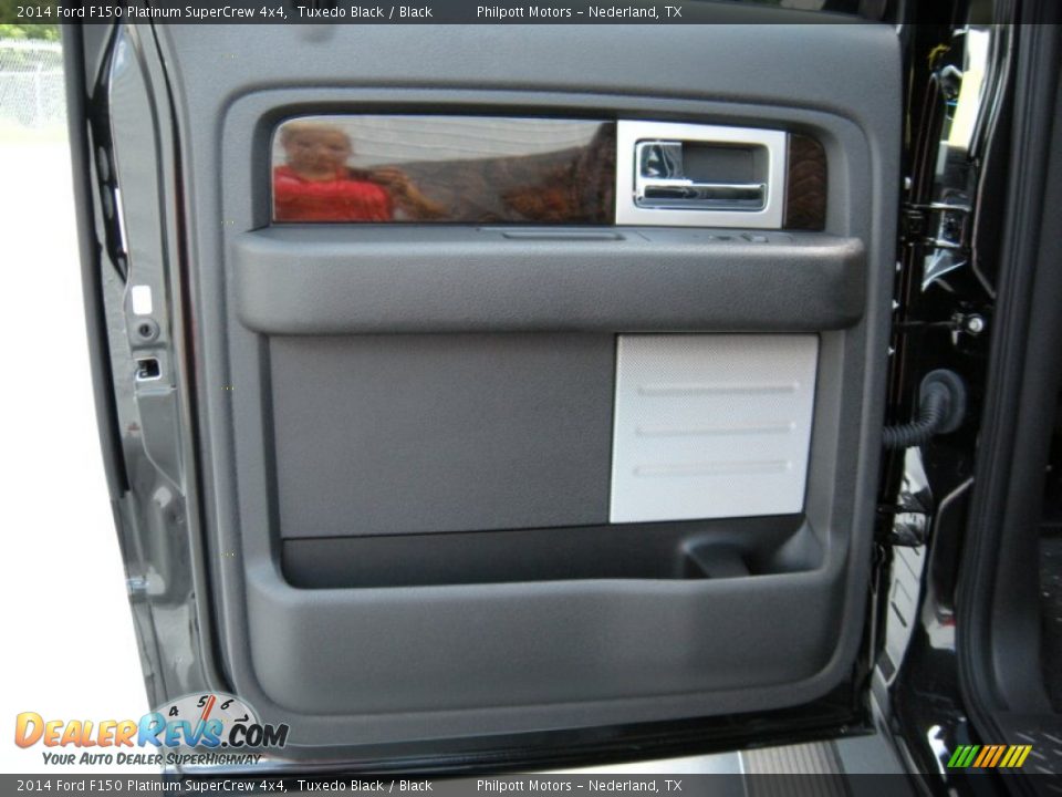 2014 Ford F150 Platinum SuperCrew 4x4 Tuxedo Black / Black Photo #22