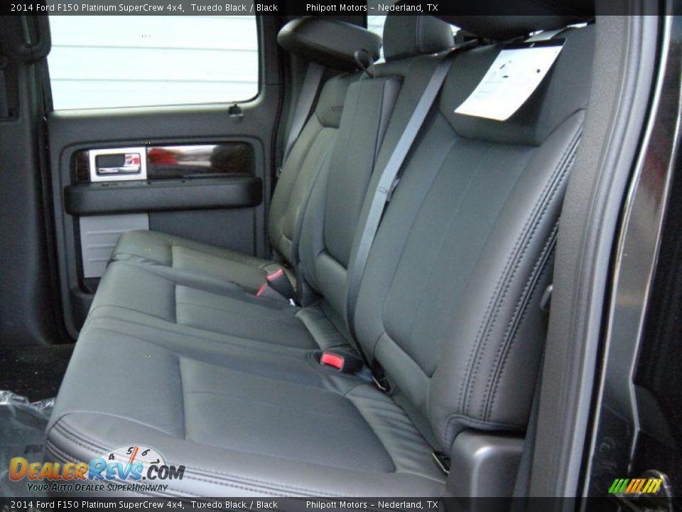 2014 Ford F150 Platinum SuperCrew 4x4 Tuxedo Black / Black Photo #24