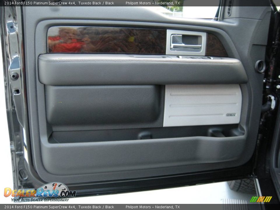 2014 Ford F150 Platinum SuperCrew 4x4 Tuxedo Black / Black Photo #25