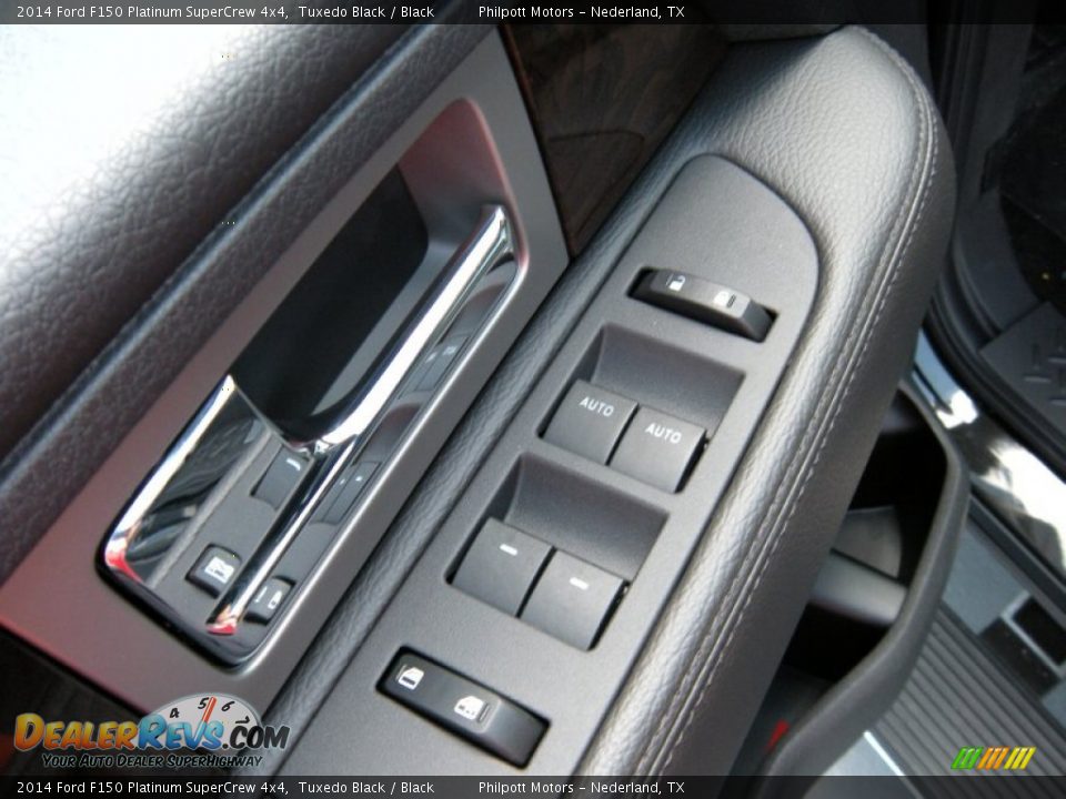 2014 Ford F150 Platinum SuperCrew 4x4 Tuxedo Black / Black Photo #27