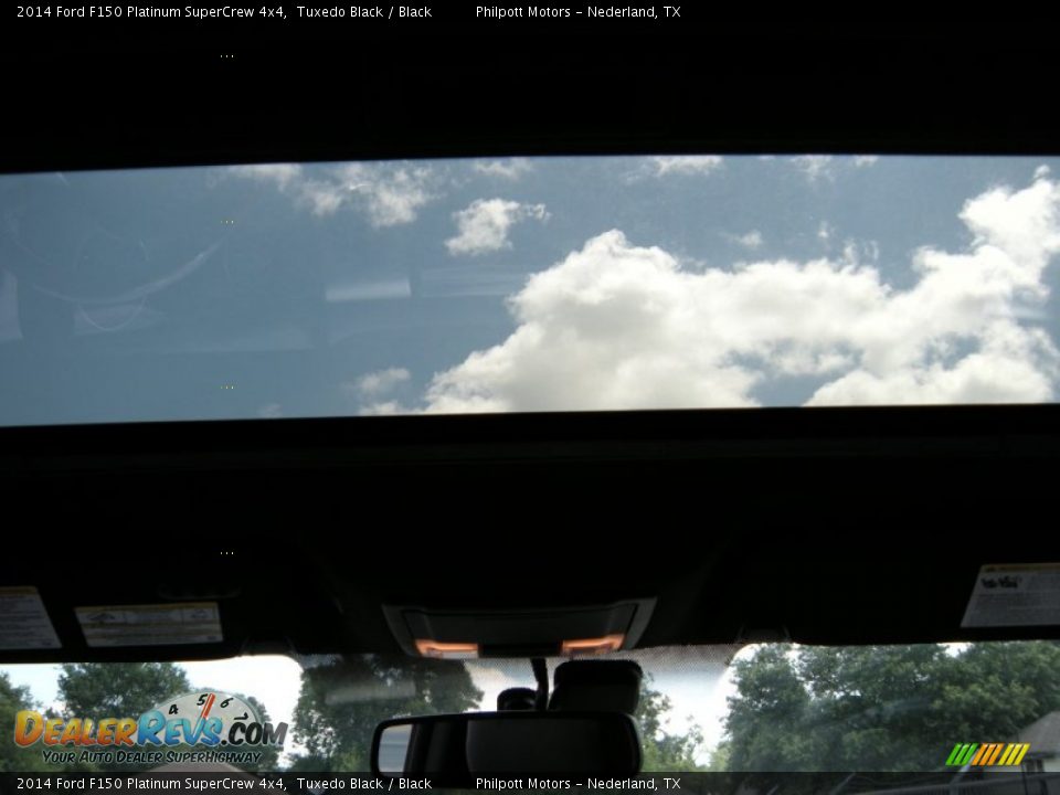 2014 Ford F150 Platinum SuperCrew 4x4 Tuxedo Black / Black Photo #30