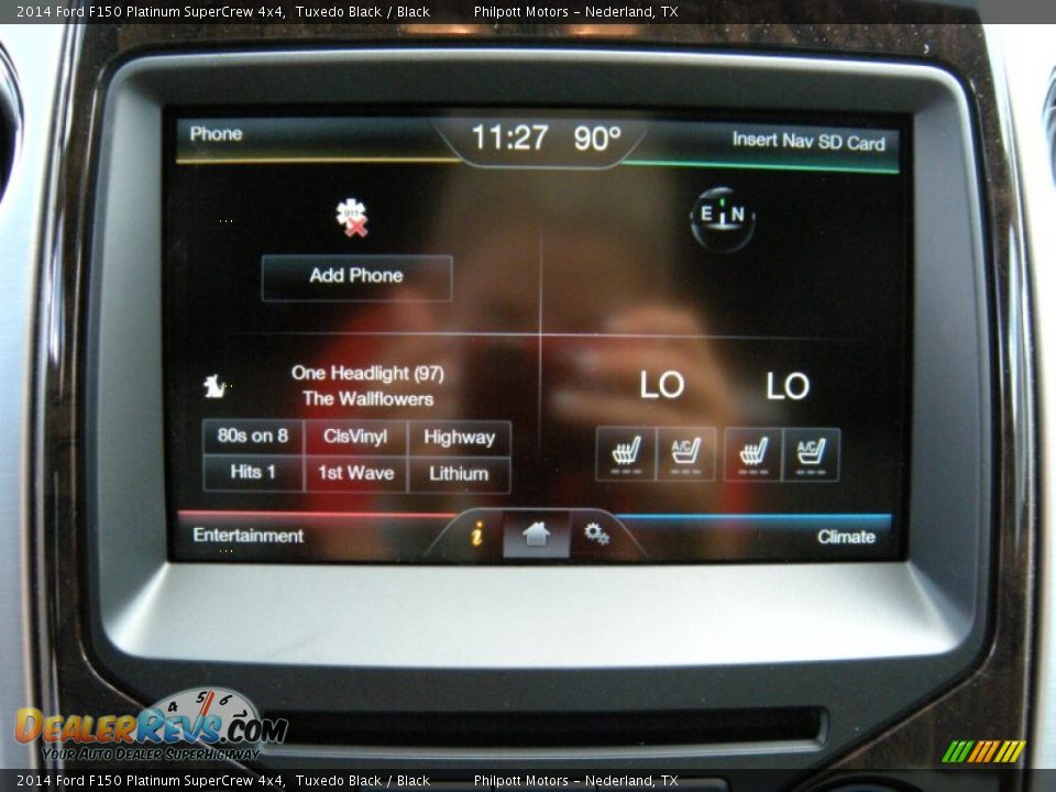 2014 Ford F150 Platinum SuperCrew 4x4 Tuxedo Black / Black Photo #33
