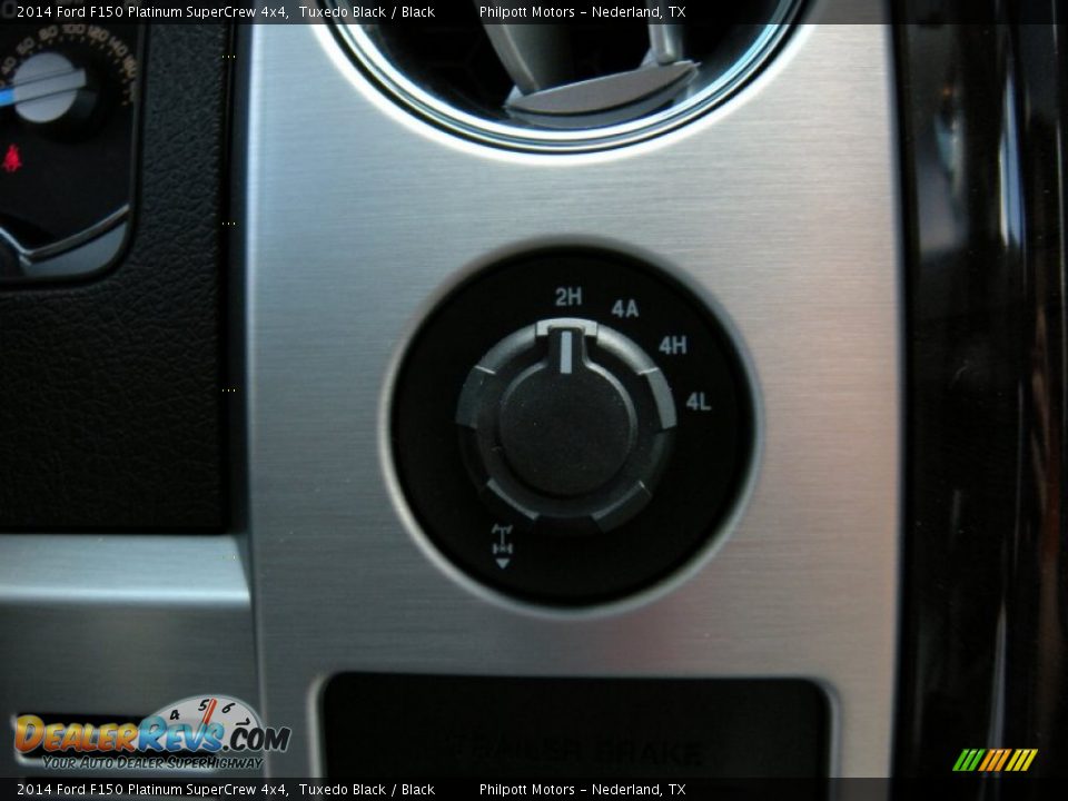 2014 Ford F150 Platinum SuperCrew 4x4 Tuxedo Black / Black Photo #36