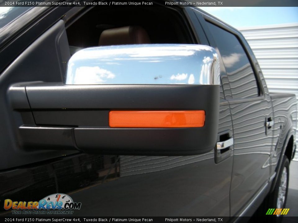 2014 Ford F150 Platinum SuperCrew 4x4 Tuxedo Black / Platinum Unique Pecan Photo #12