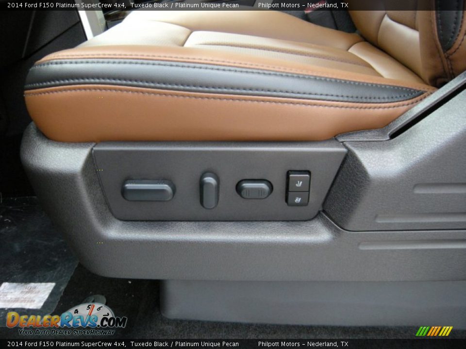 2014 Ford F150 Platinum SuperCrew 4x4 Tuxedo Black / Platinum Unique Pecan Photo #29