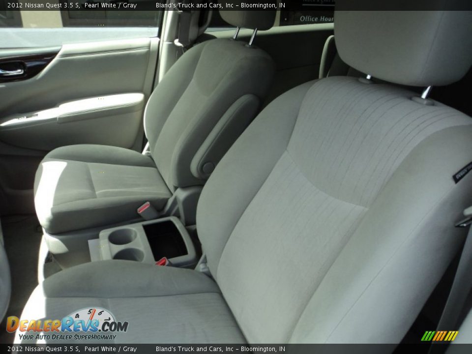 2012 Nissan Quest 3.5 S Pearl White / Gray Photo #5