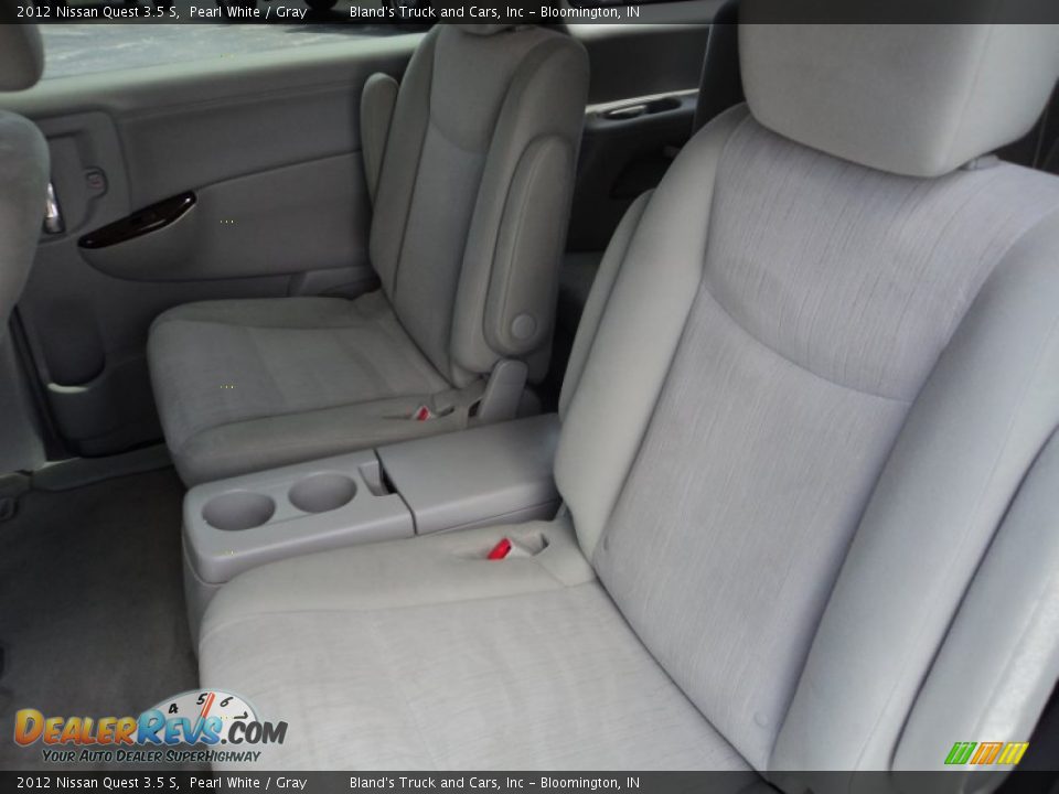 2012 Nissan Quest 3.5 S Pearl White / Gray Photo #16