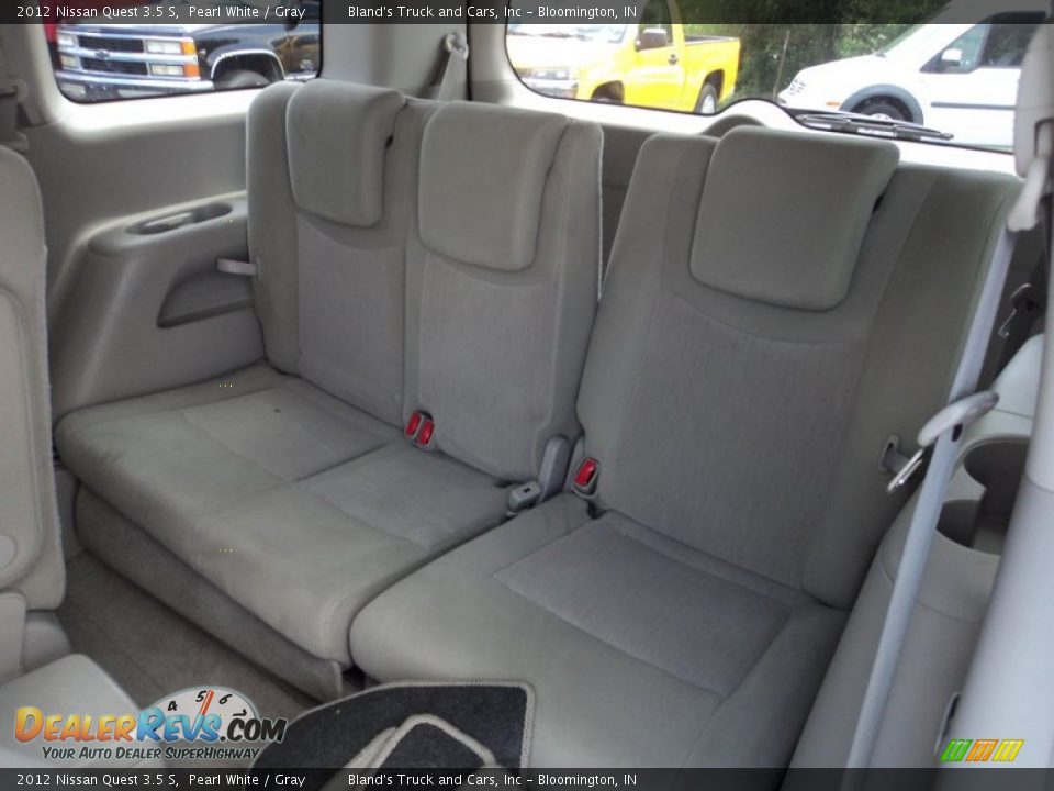 2012 Nissan Quest 3.5 S Pearl White / Gray Photo #17
