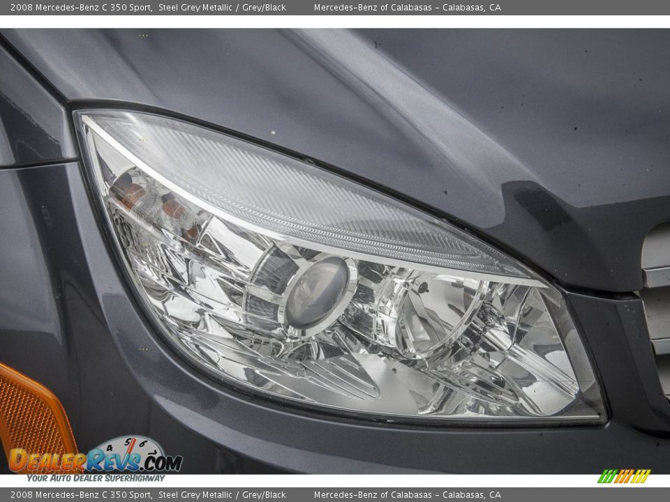 2008 Mercedes-Benz C 350 Sport Steel Grey Metallic / Grey/Black Photo #27