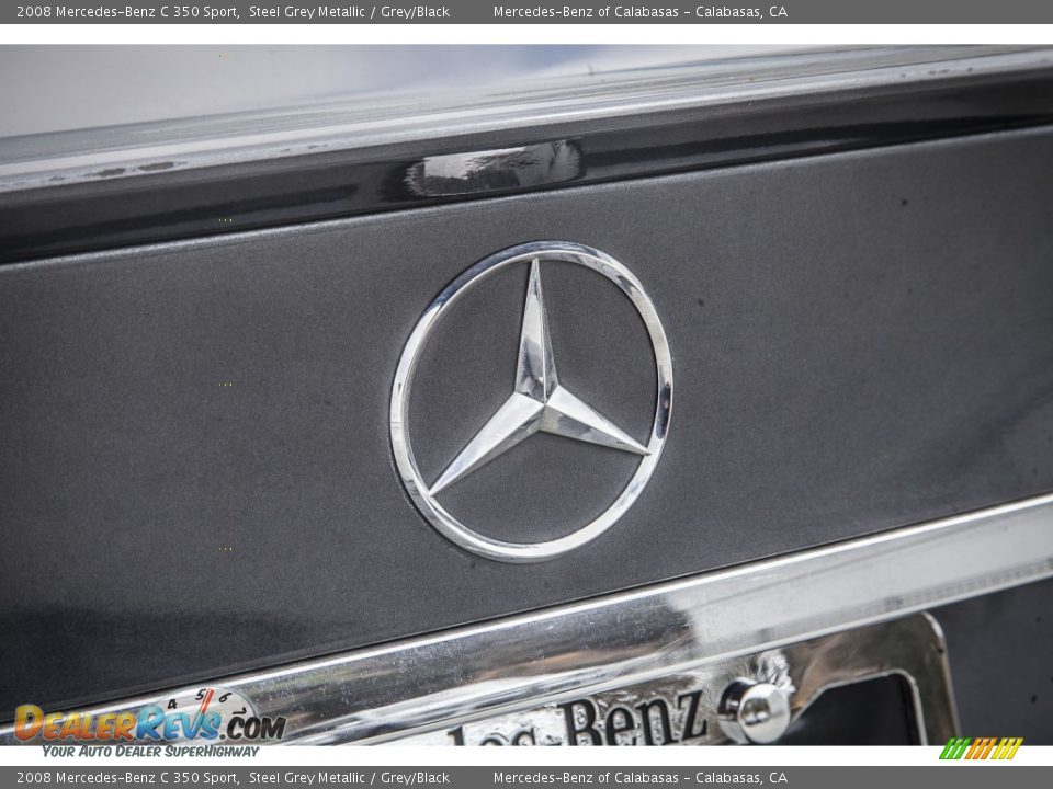2008 Mercedes-Benz C 350 Sport Steel Grey Metallic / Grey/Black Photo #30