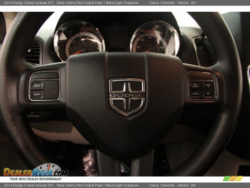 2014 Dodge Grand Caravan SXT Deep Cherry Red Crystal Pearl / Black/Light Graystone Photo #7