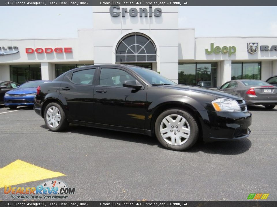 2014 Dodge Avenger SE Black Clear Coat / Black Photo #1