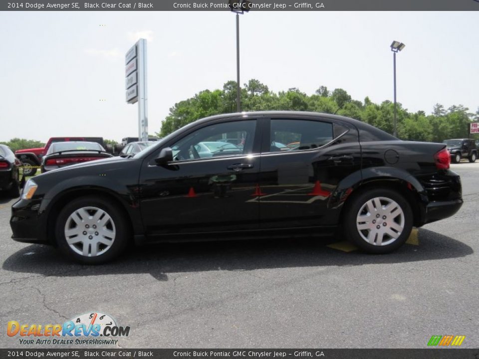 2014 Dodge Avenger SE Black Clear Coat / Black Photo #4