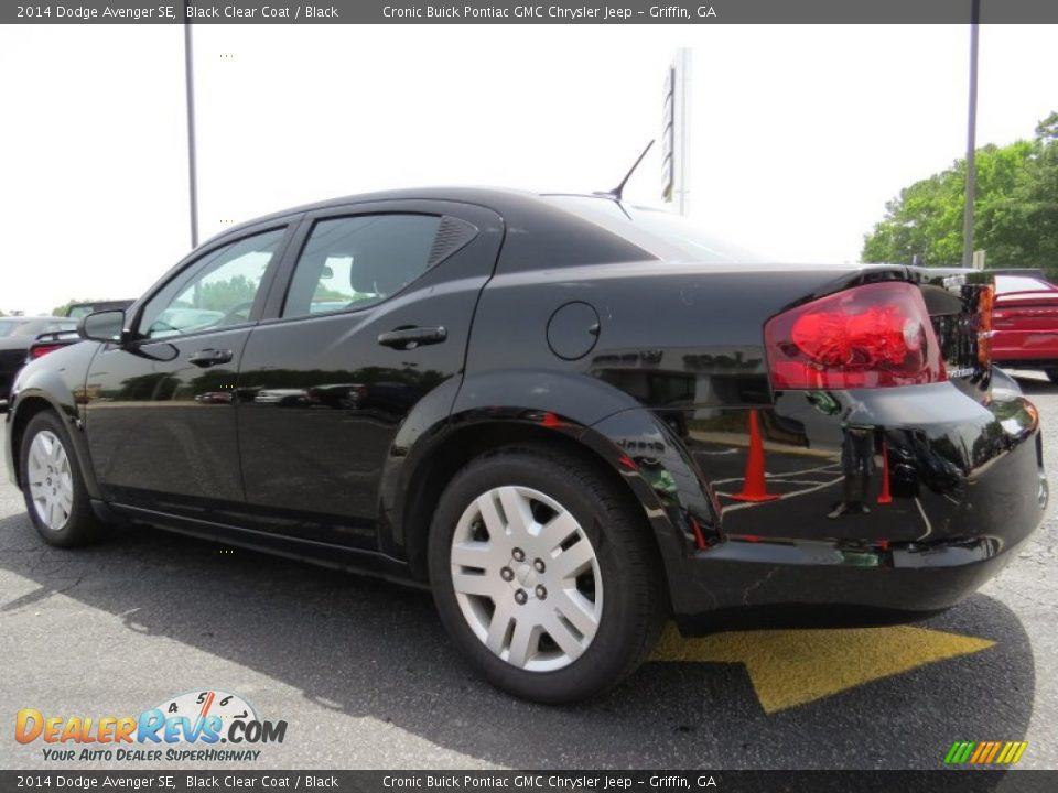2014 Dodge Avenger SE Black Clear Coat / Black Photo #5